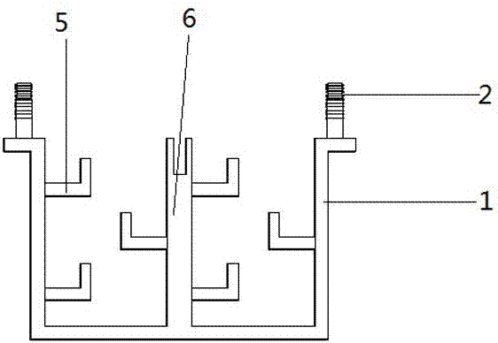 Wire duct structure for electrical operation