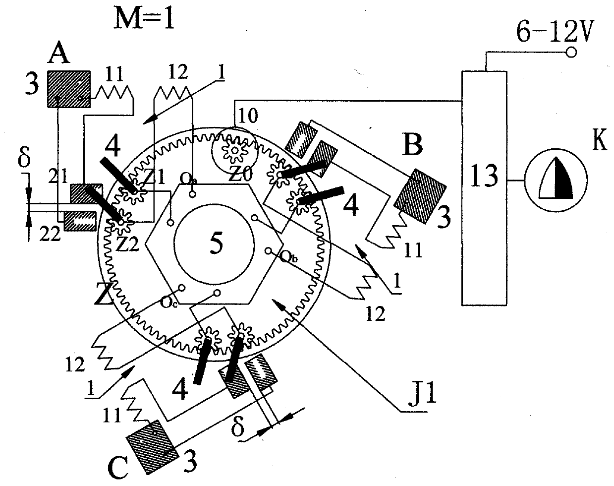 Star wheel transformer