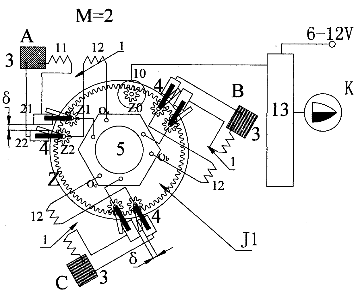 Star wheel transformer