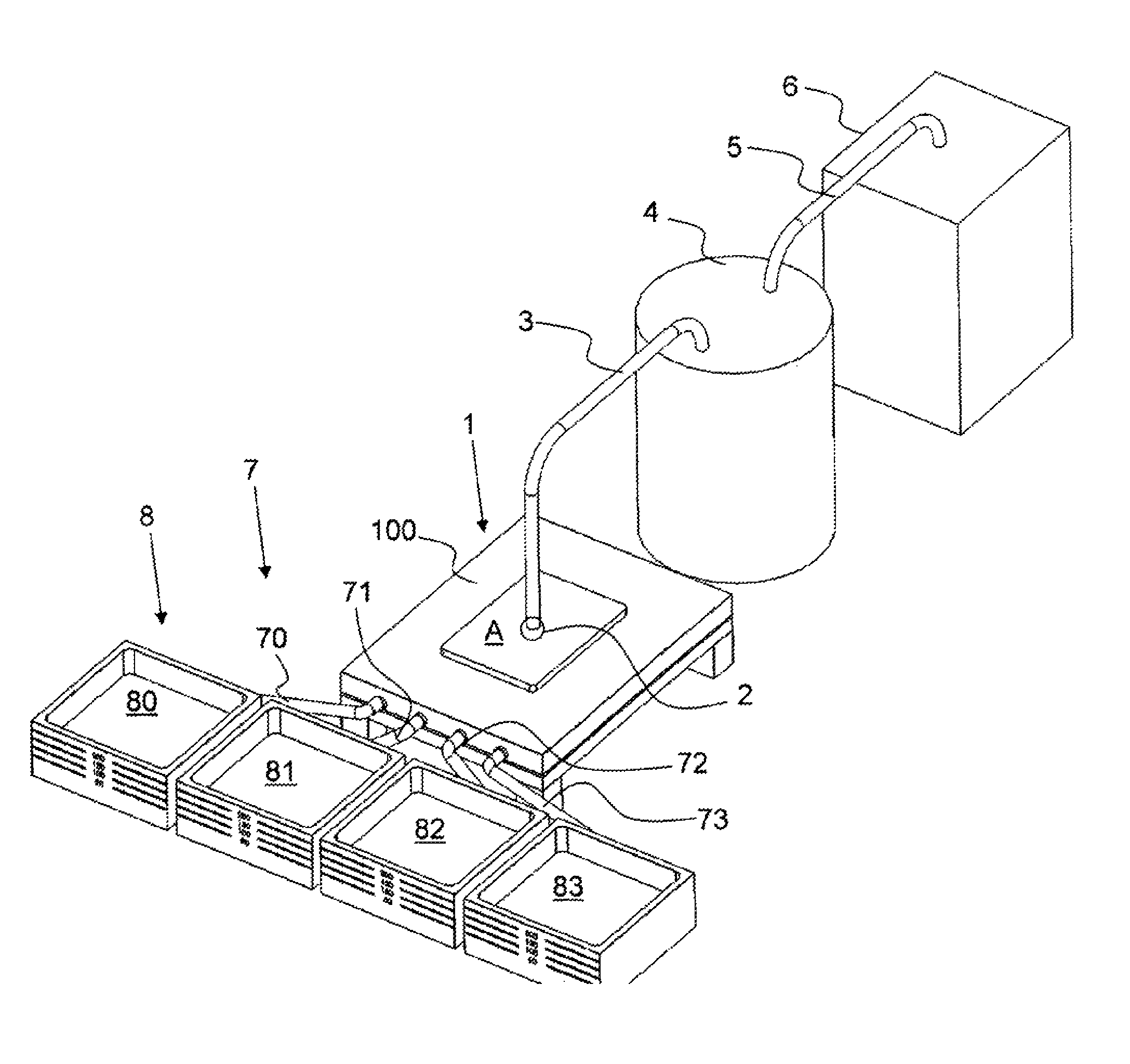 Test unit for wound drainage dressings