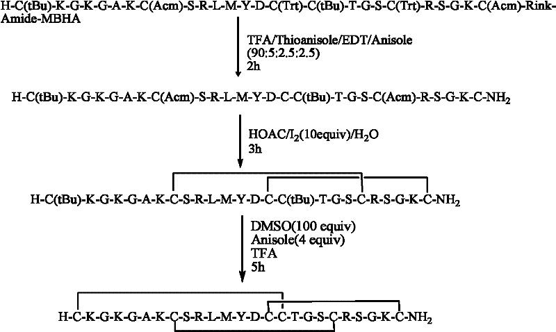 A kind of solid-phase synthesis method of ziconotide