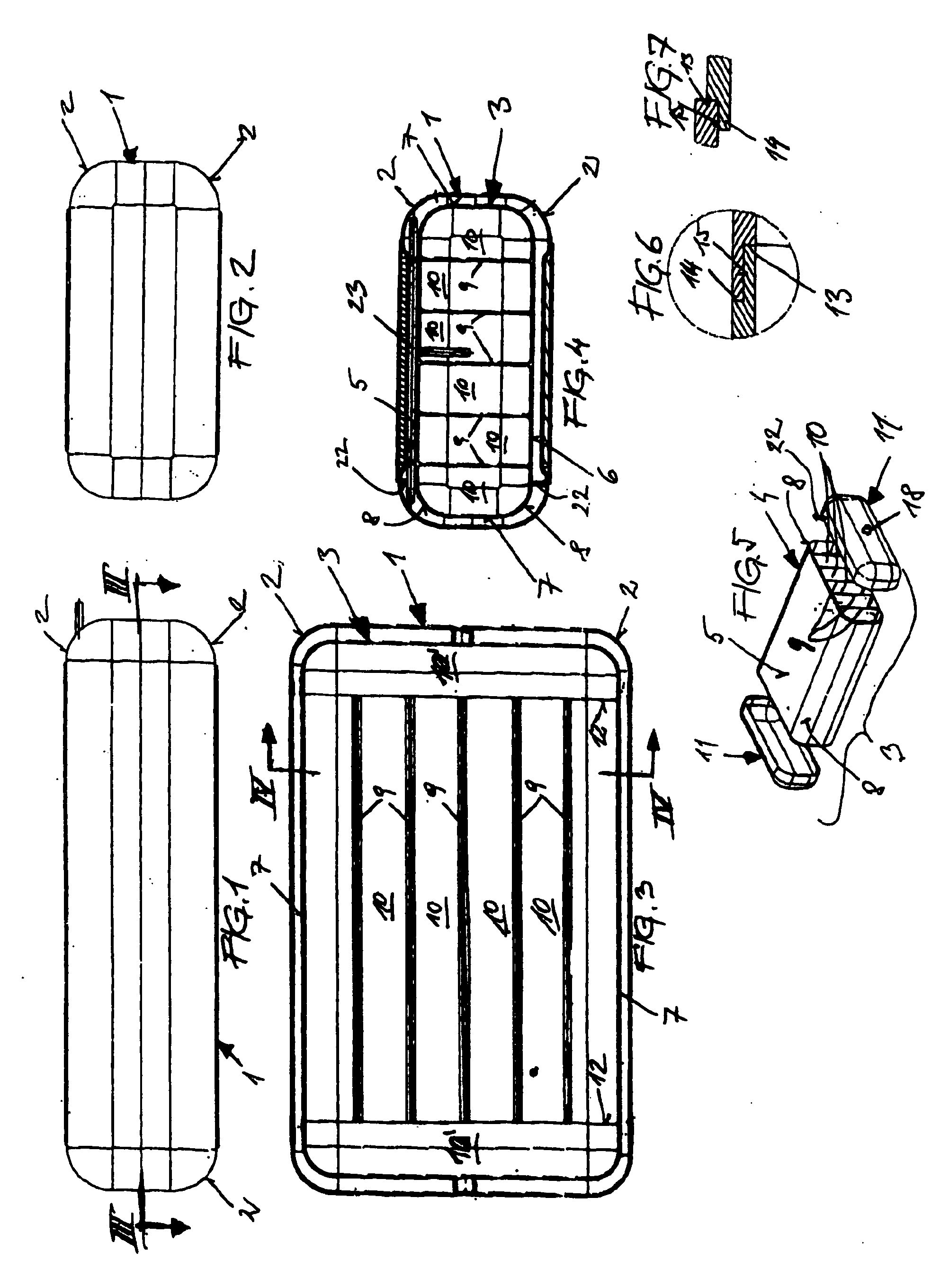 Inner container surrounded by an outer container, used for receiving a cryogenic liquid