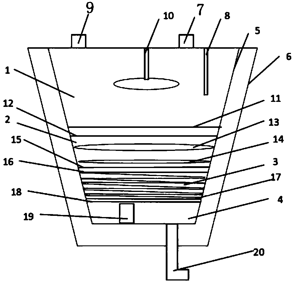 Industrial sewage treatment tank