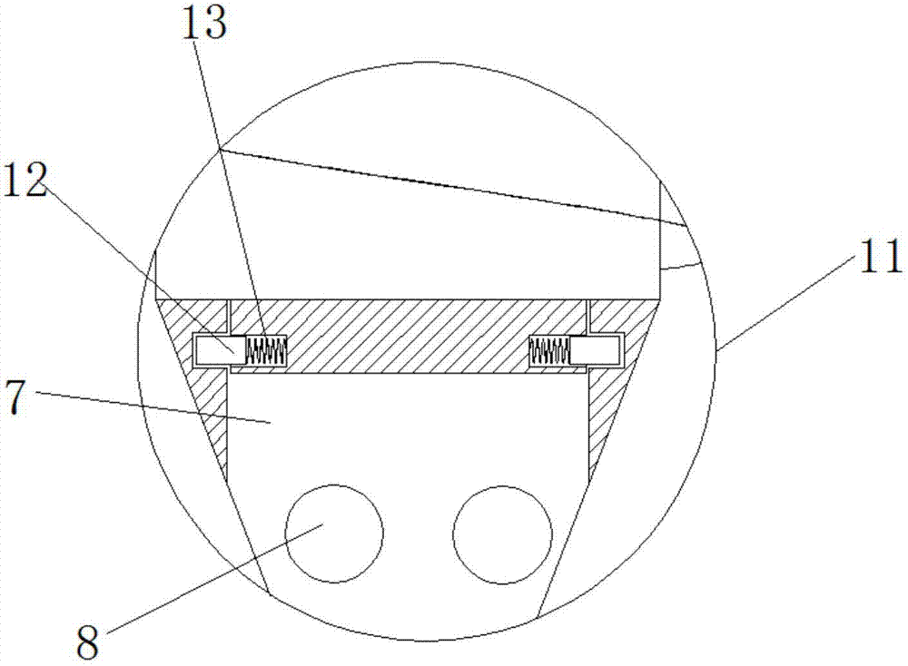 Sampling device of soil humidity sensor