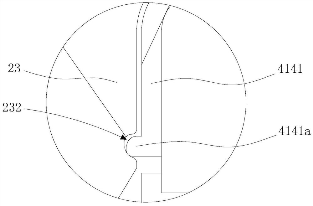 Mopping assembly and cleaning device with same