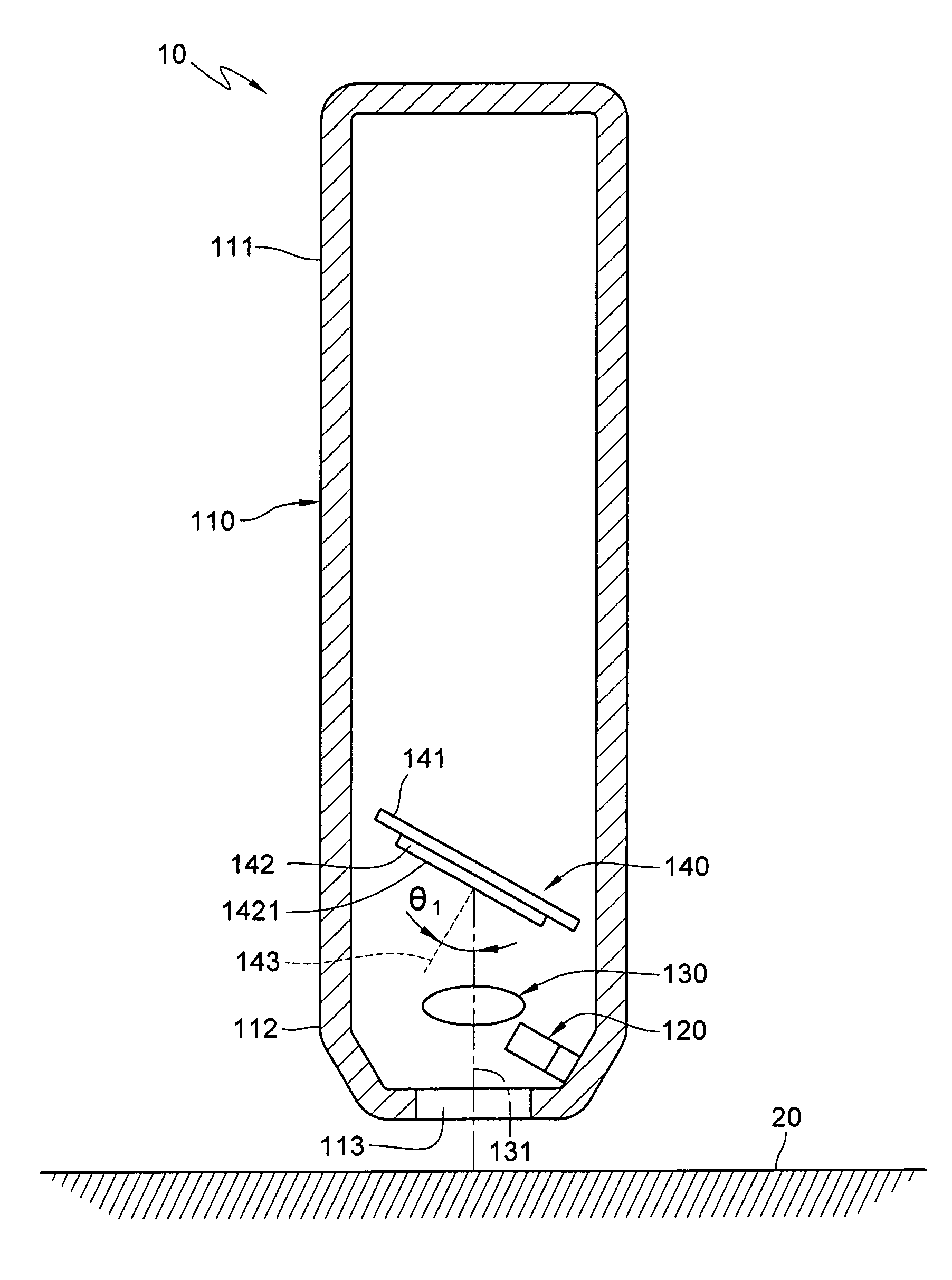 Pen-like optical input device