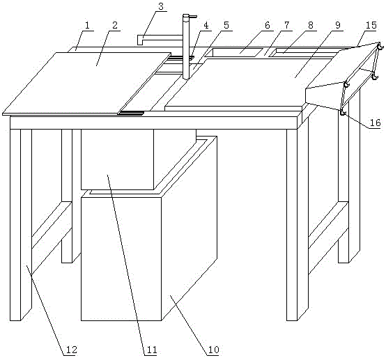 Fish processing operation device convenient for classified collection