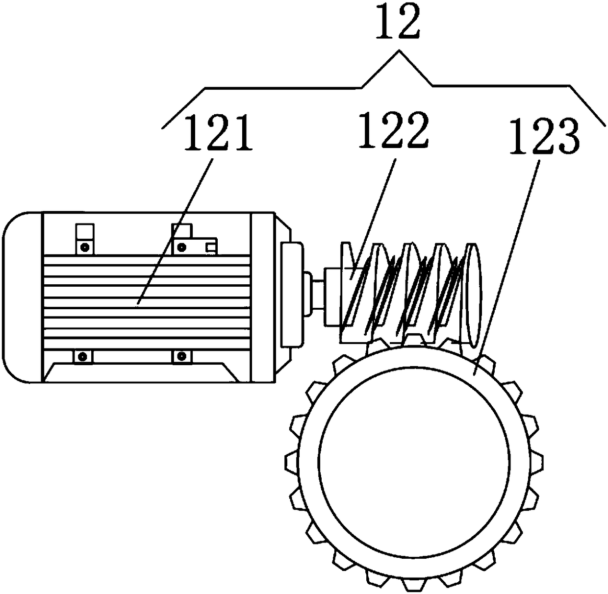 Water purification power pump shell polishing device