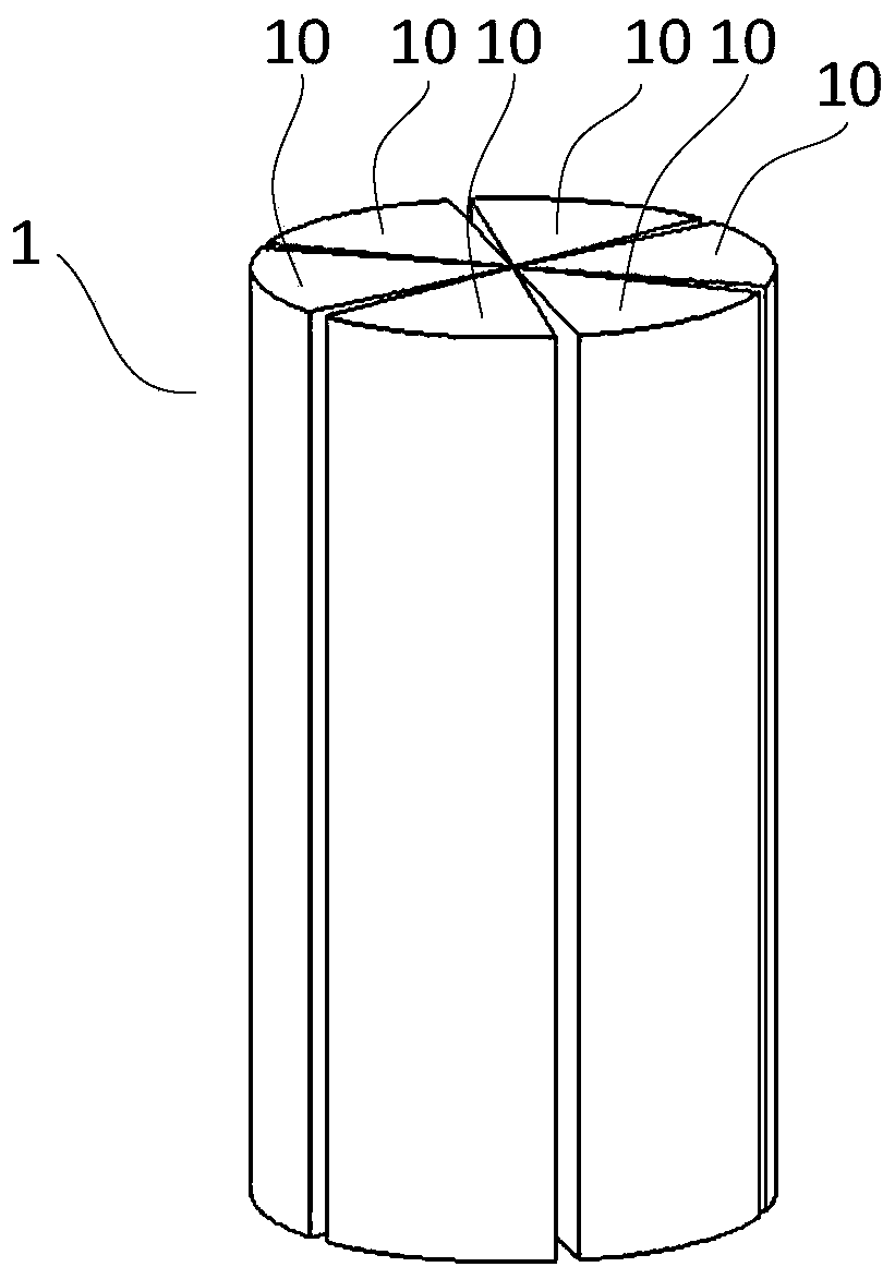 Hybrid magnetic circuit superconducting induction heating device based on split iron core