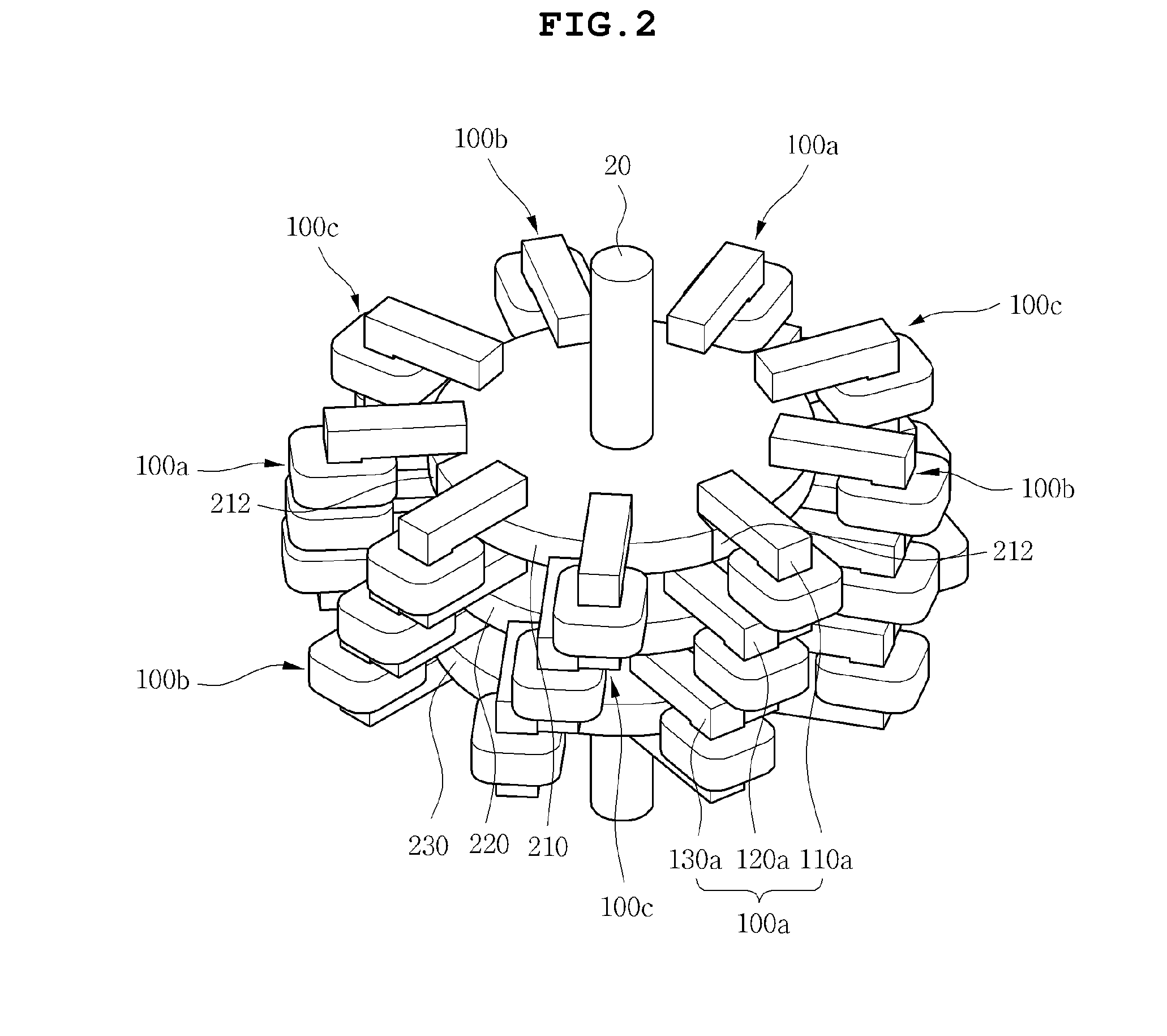 Transverse switched reluctance motor