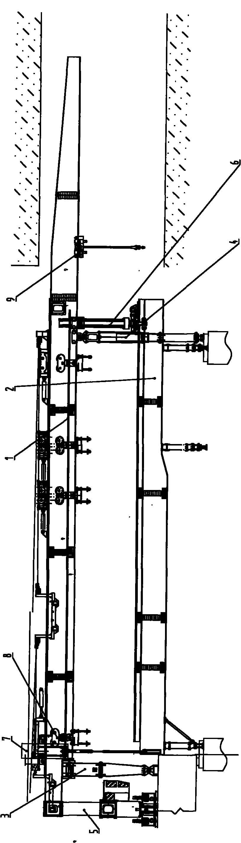 Full-span bridge erection machine for box girder passing through tunnels on passenger dedicated line