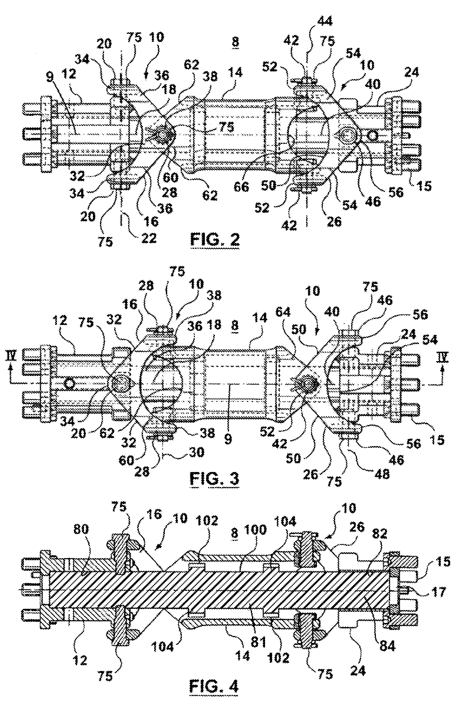 Hollow universal joint