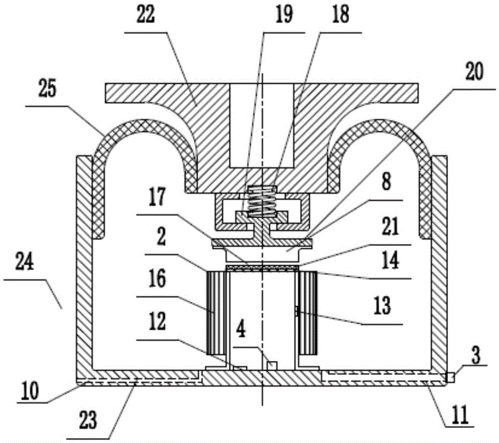 An anti-shock active-passive hybrid vibration isolator