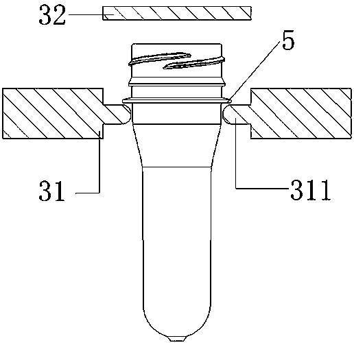 Automatic production line and process for PET plastic bottle preforms