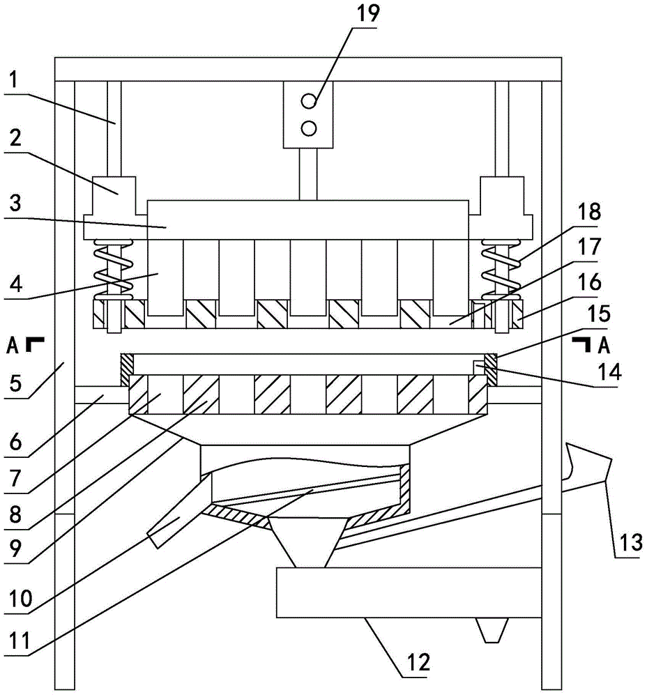 Cutting blender mixer used for hay automatic discharging, pressing and filtering