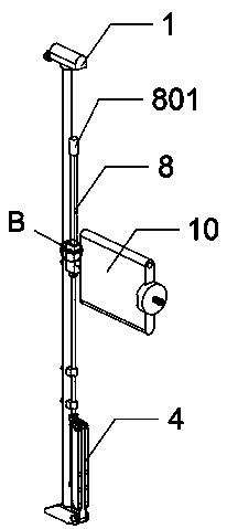 Rotatable and adjustable bone injury recovery crutch