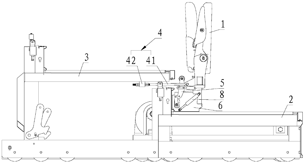 A flipping device for a movable stand seat