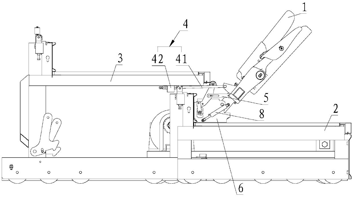 A flipping device for a movable stand seat