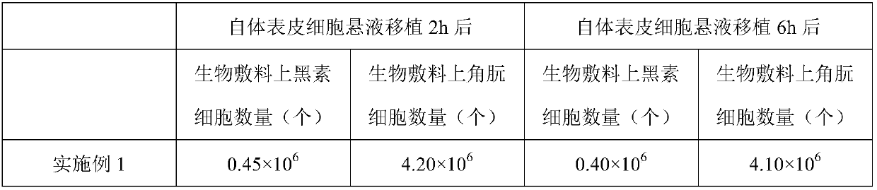 Biological dressing as well as preparation method and application thereof