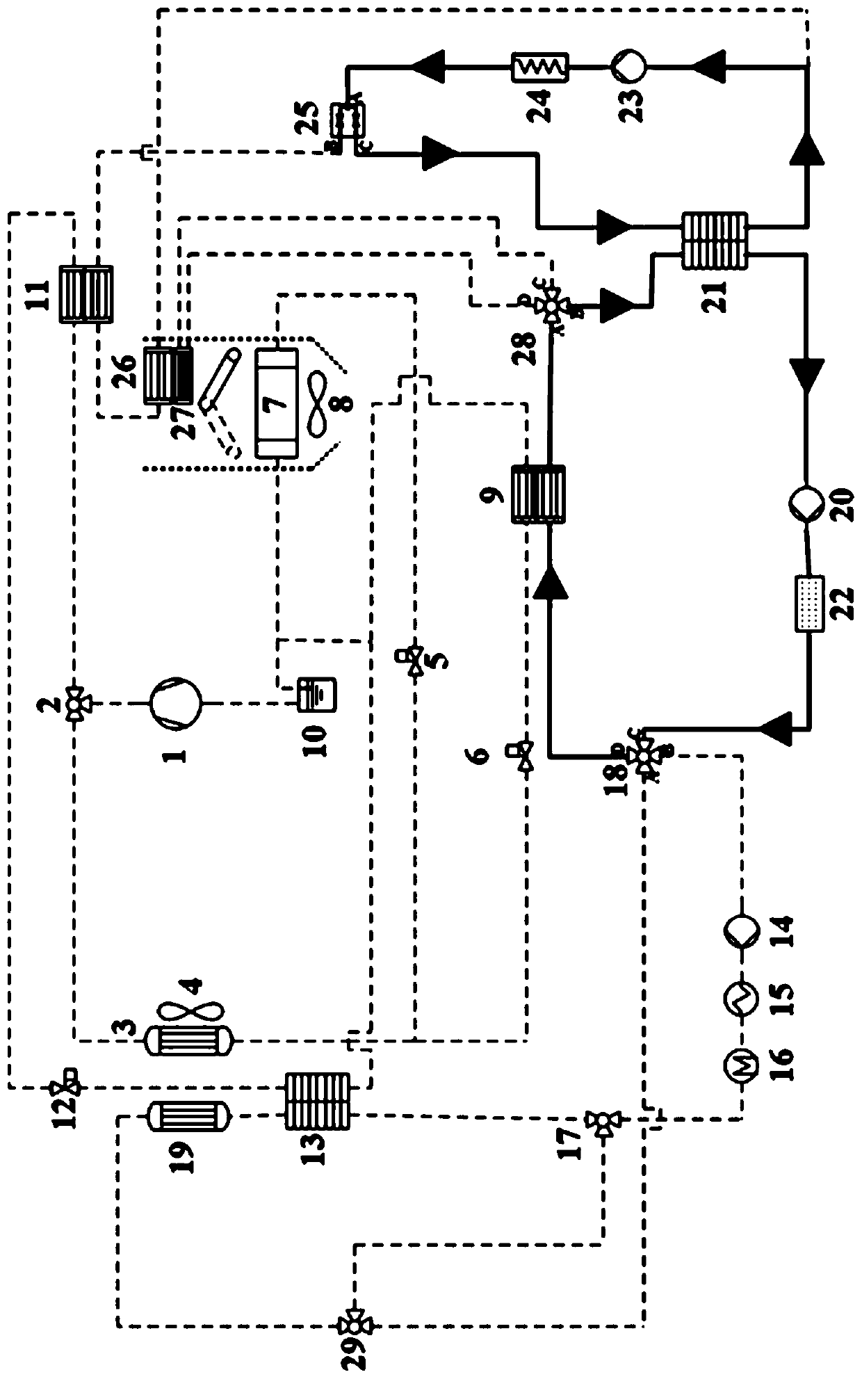 Heat management system for electric vehicle