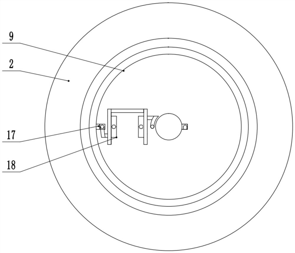 A rotary displacement type mechanical parts cleaning and drying device