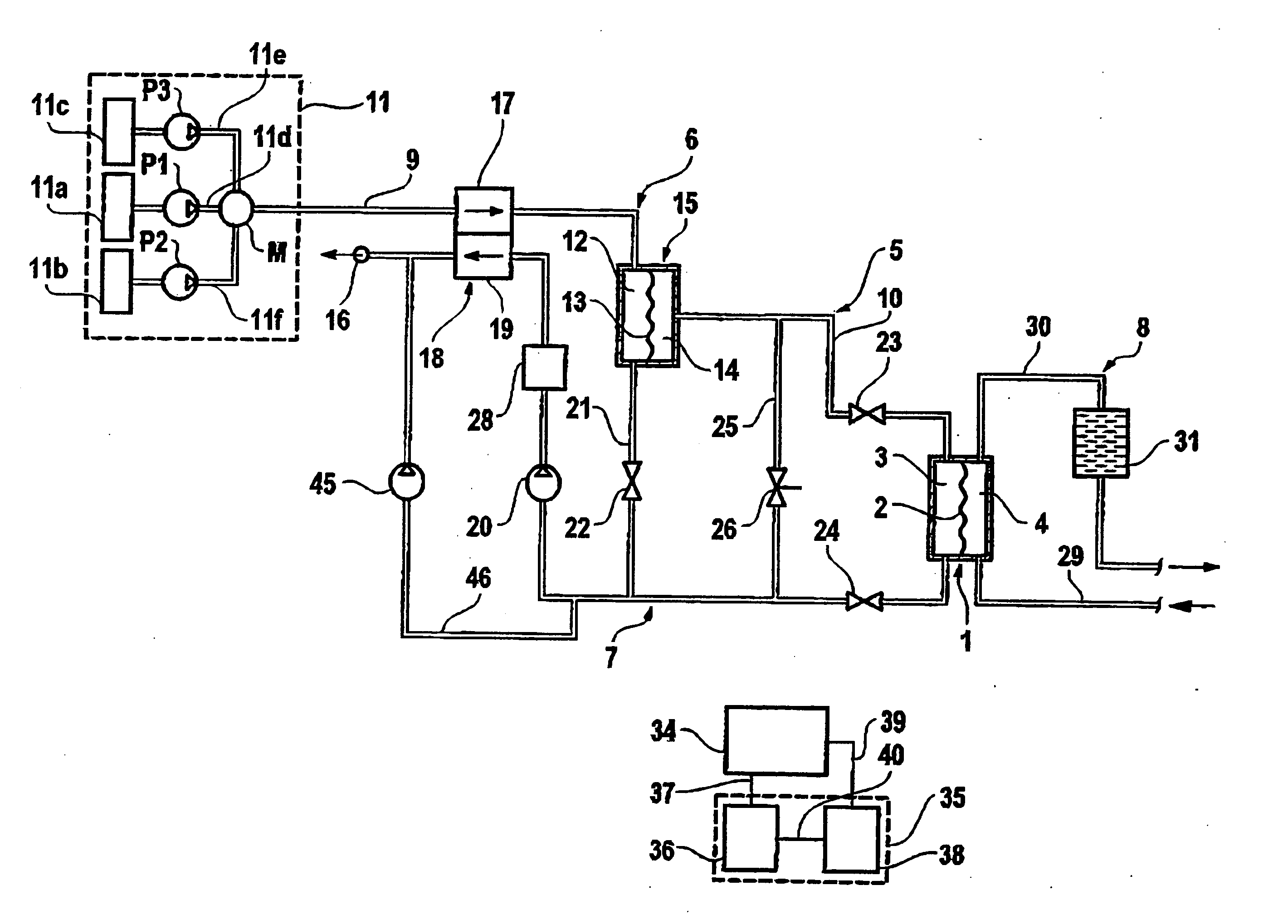 Apparatus for extracorporeal blood treatment with a device for checking a sterile filter, and method of checking a sterile filter of an extracorporeal blood treatment apparatus