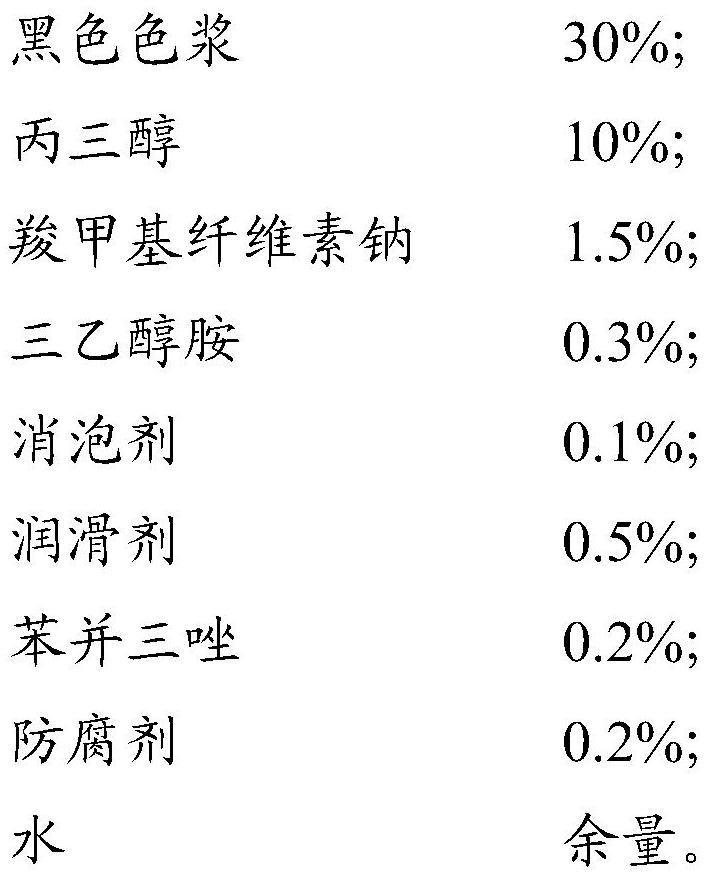 A kind of water-based nano pigment type neutral pen ink and preparation method thereof