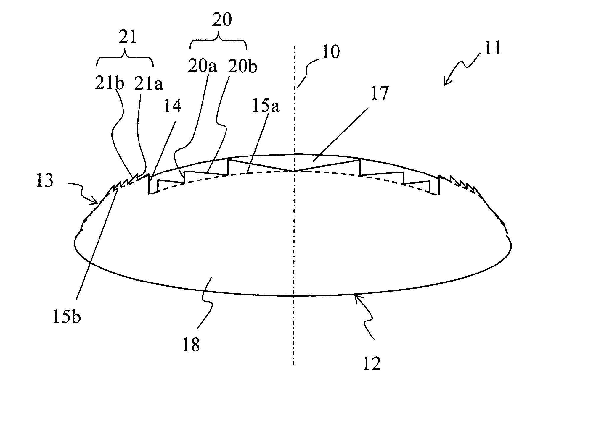 Diffractive lens and image pickup device using the same