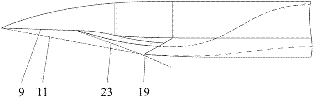 Lower-jaw type supersonic/hypersonic inlet integrated with forebody and design method of lower-jaw type supersonic/hypersonic inlet