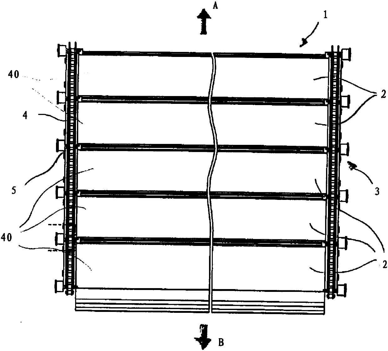 Motor-Actuable And Vertically Movable Door