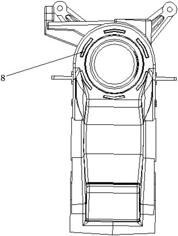 Axial riveting clamping structure and clamping process