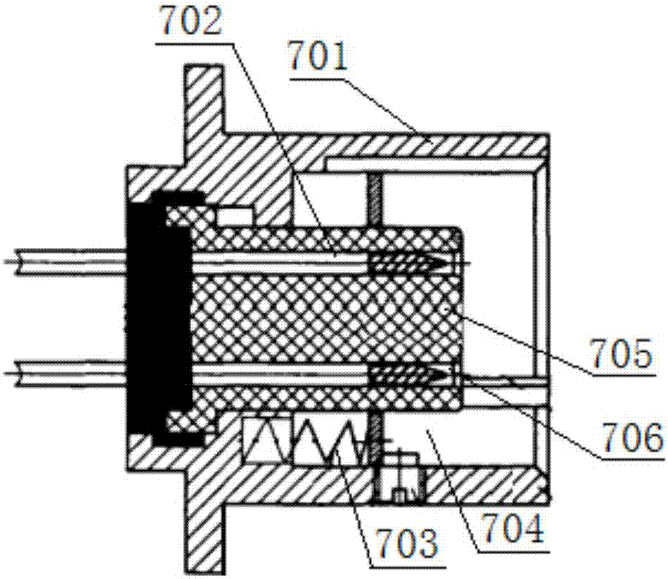 Falling-off mooring-type vertical take-off and landing fixed-wing unmanned aerial vehicle