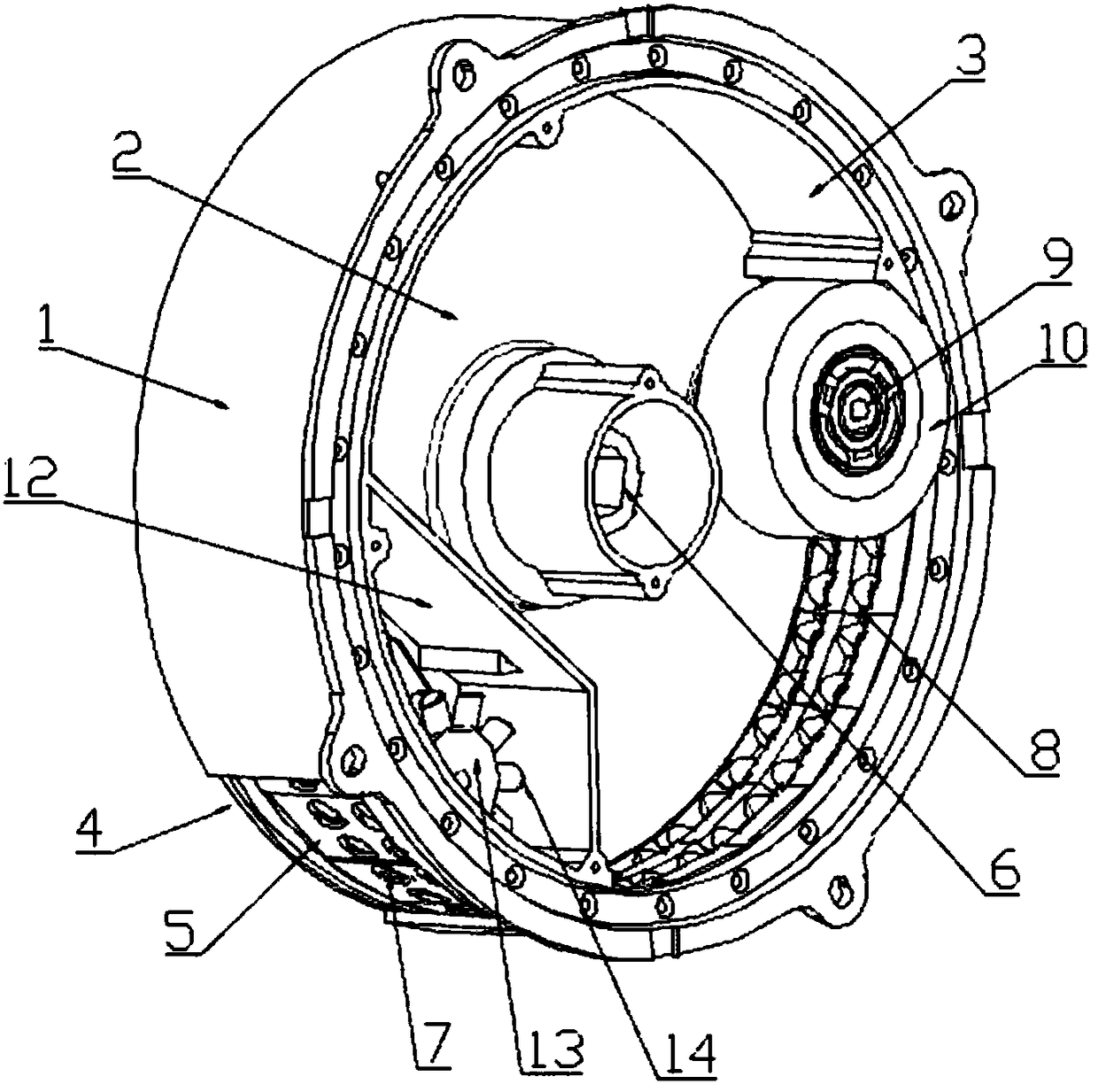 Inside-filling accurate-quantification seed metering device