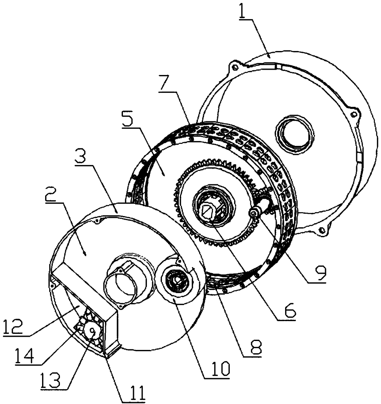 Inside-filling accurate-quantification seed metering device