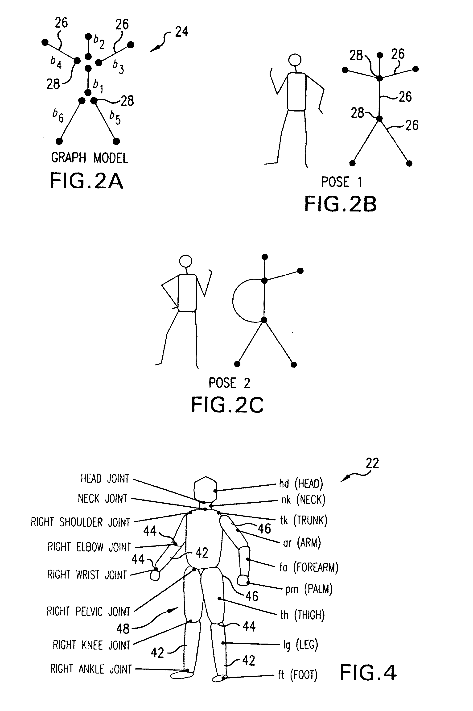 Method and system for markerless motion capture using multiple cameras