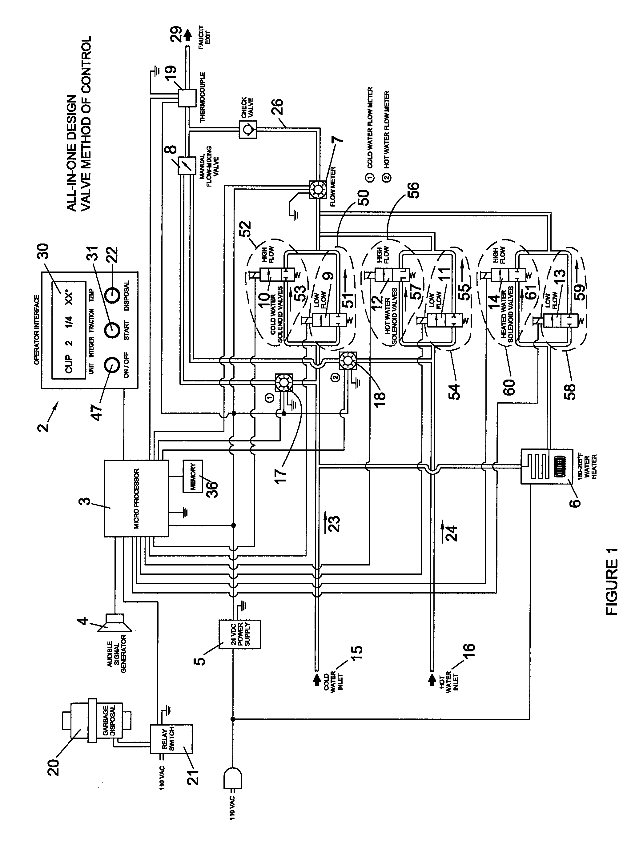 Electronic kitchen dispensing faucet