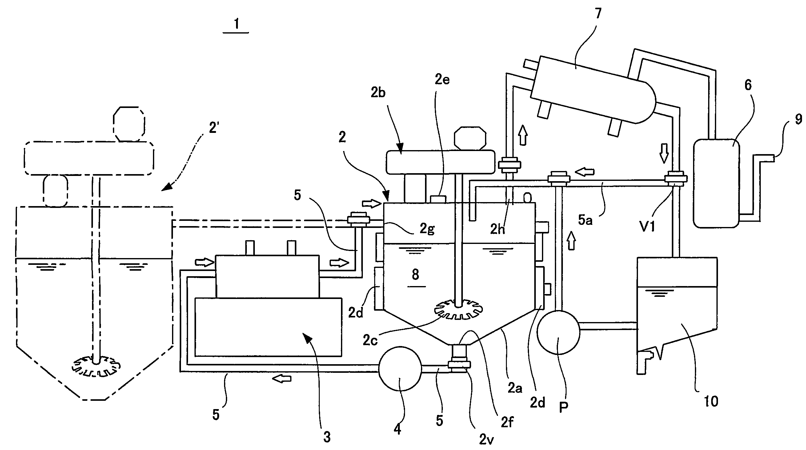 Method and apparatus for dispersing pigment in liquid medium