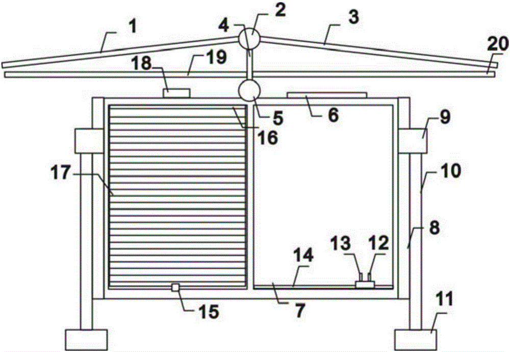 Solar power distribution cabinet