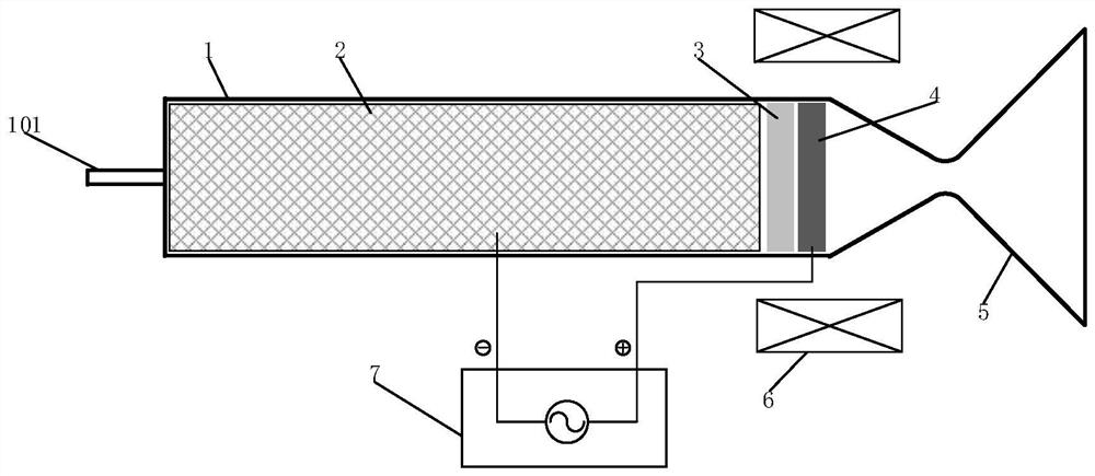 A hydraulic-electric combined space thruster