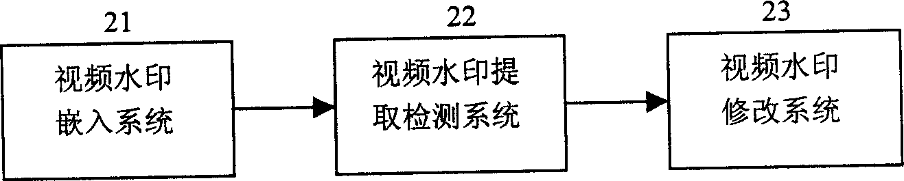 Video frequency data copying control system and method