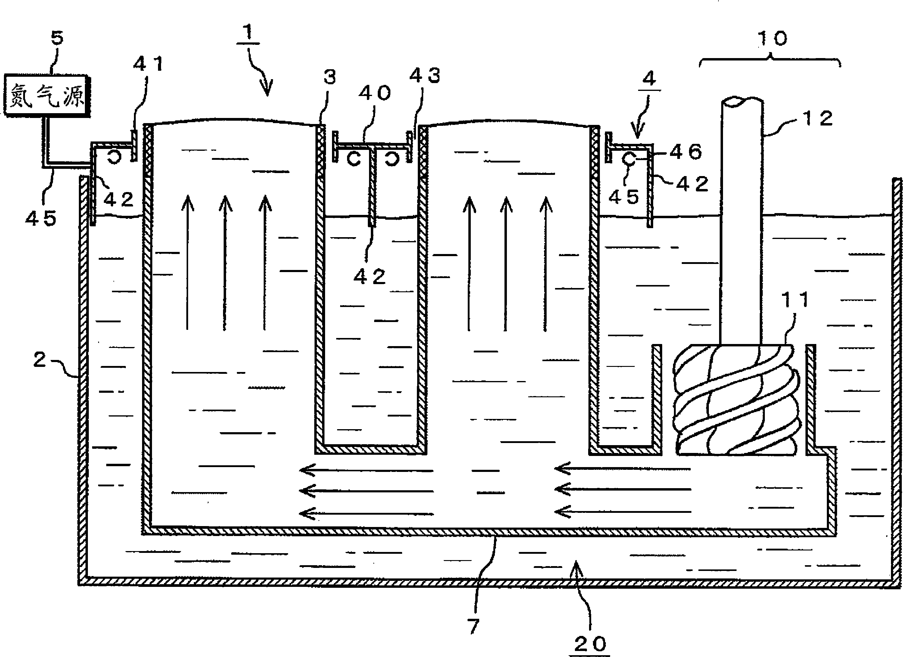 Jet solder vessel