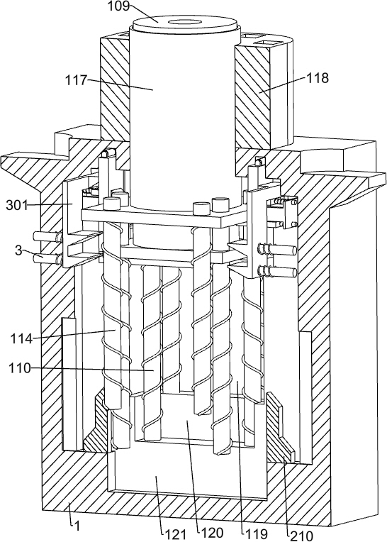 Cylindrical battery steel shell stretching forming device