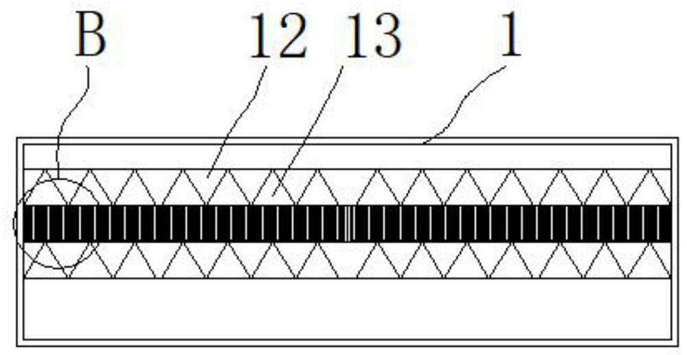 Staggered overlapping type VIP glass fiber core material