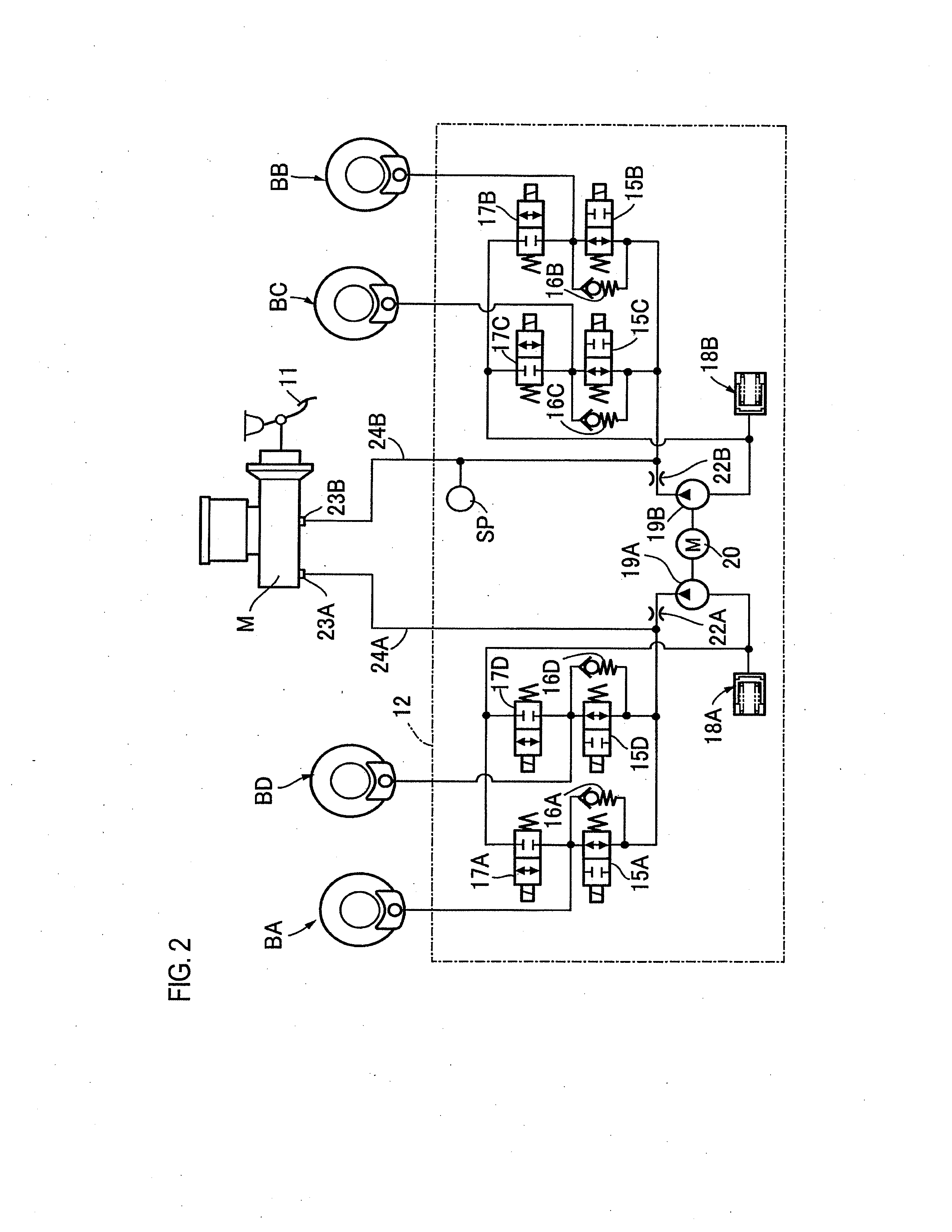 Vehicle brake hydraulic pressure control apparatus