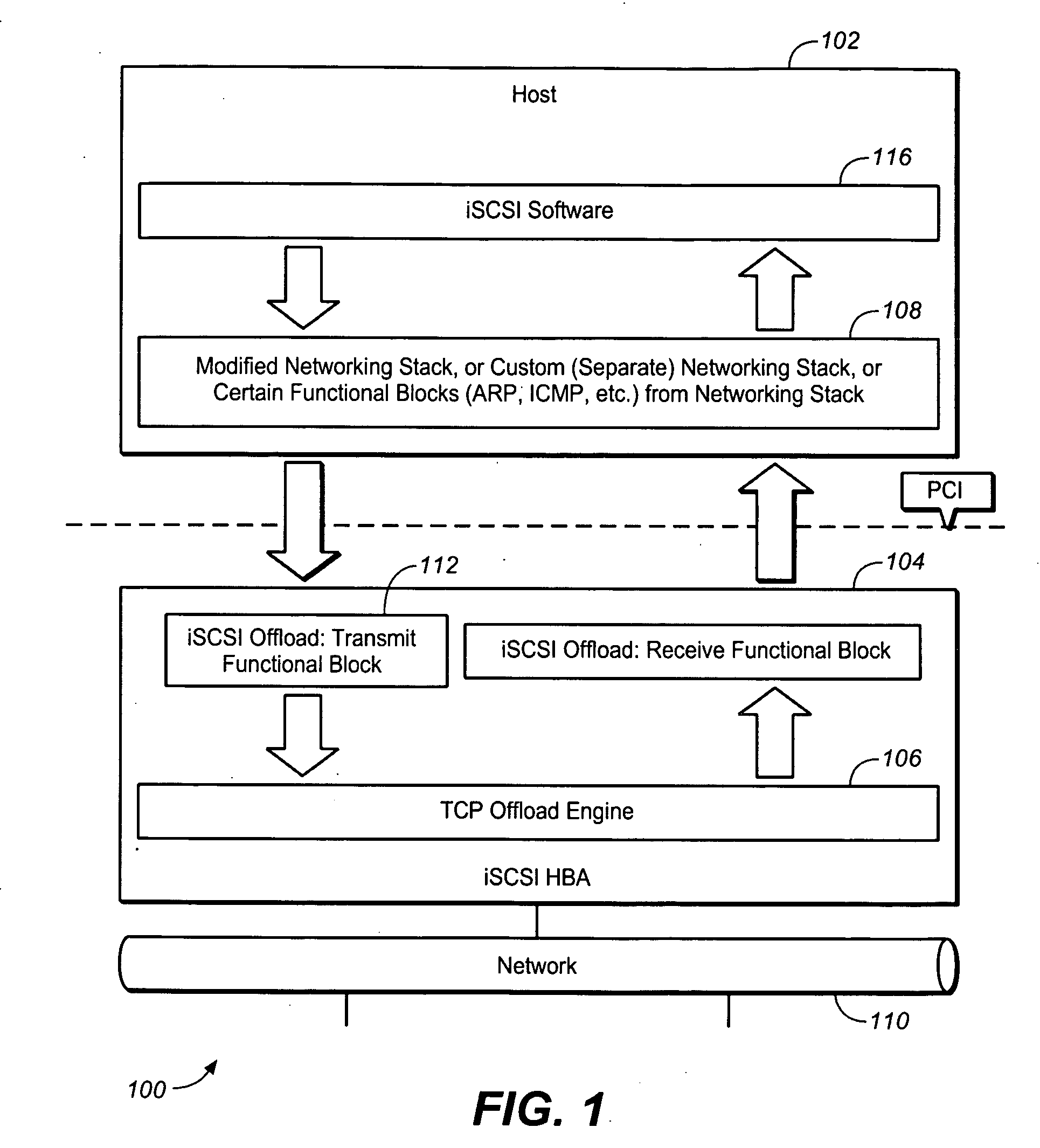 OFFLOADING iSCSI WITHOUT TOE