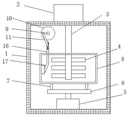 Stirring device for quick-frozen steamed bread production