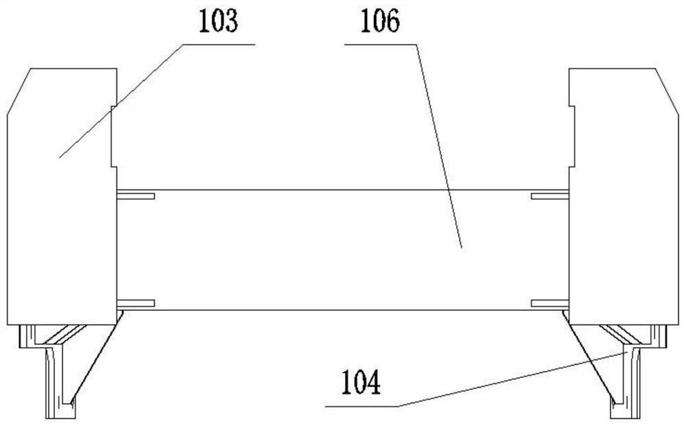 Cross beam structure