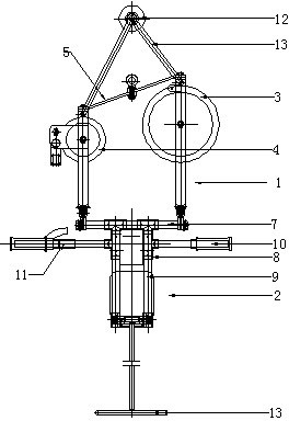 Self-propelled transmission line outgoing overhaul flying car