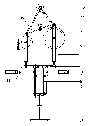 Self-propelled transmission line outgoing overhaul flying car