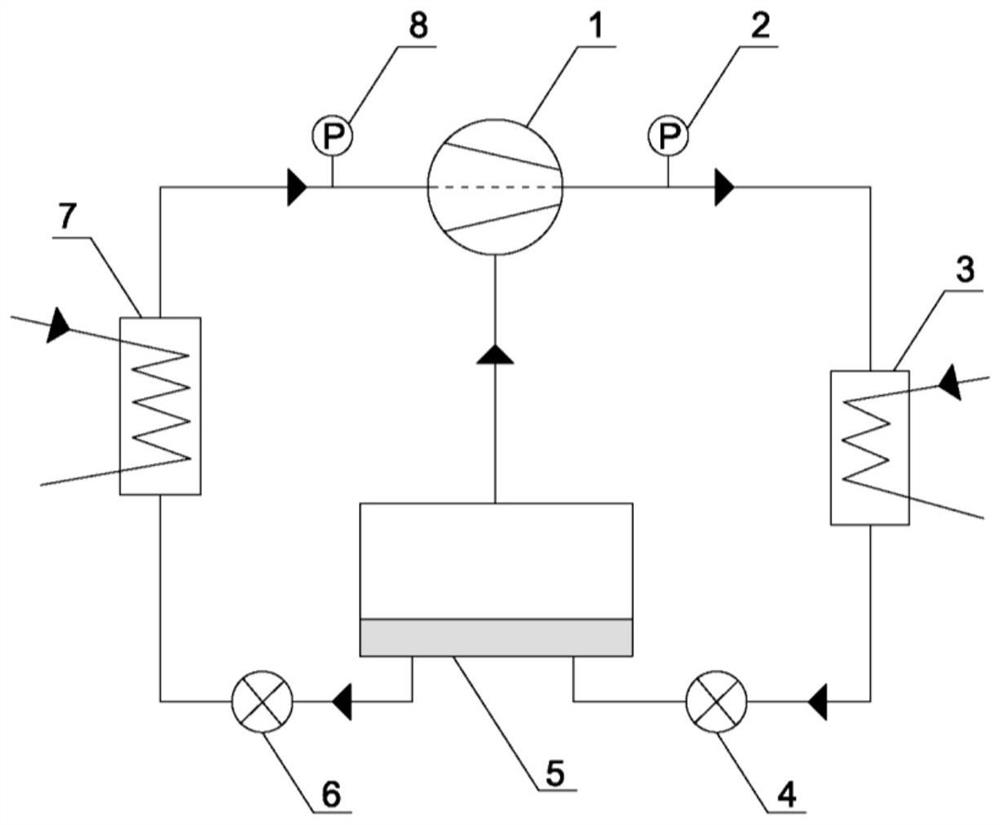 Single-screw refrigeration compressor heat pump system coupling air supply and composite slide valve